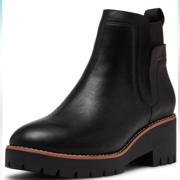 NEW Blondo Leather Waterproof Women’s Boot Size 5.5 Black Brown NEW IN BOX NWT - Picture 2 of 10